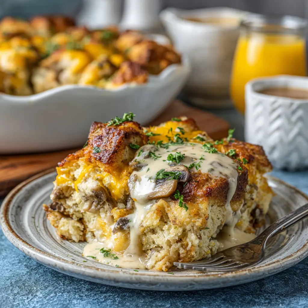biscuits and gravy breakfast casserole