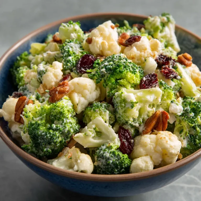 Broccoli Cauliflower Salad