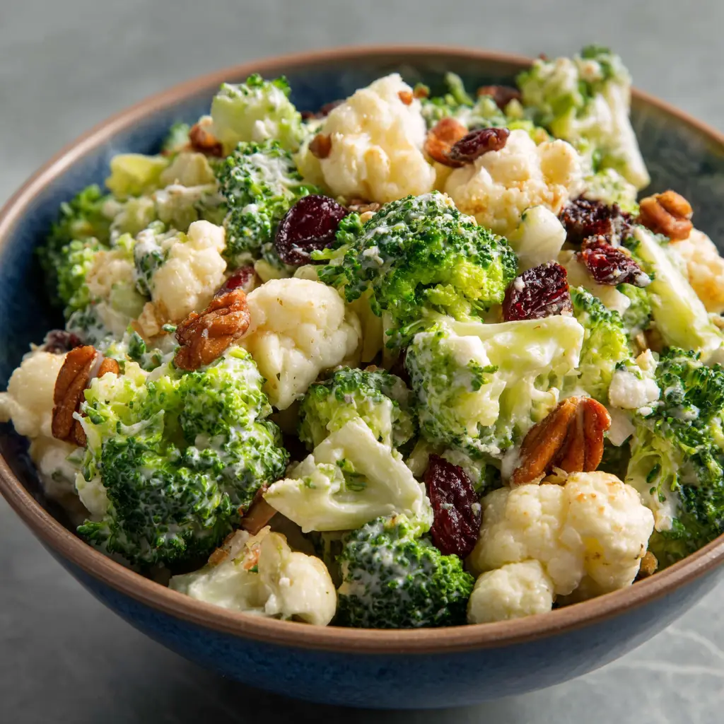 Broccoli Cauliflower Salad