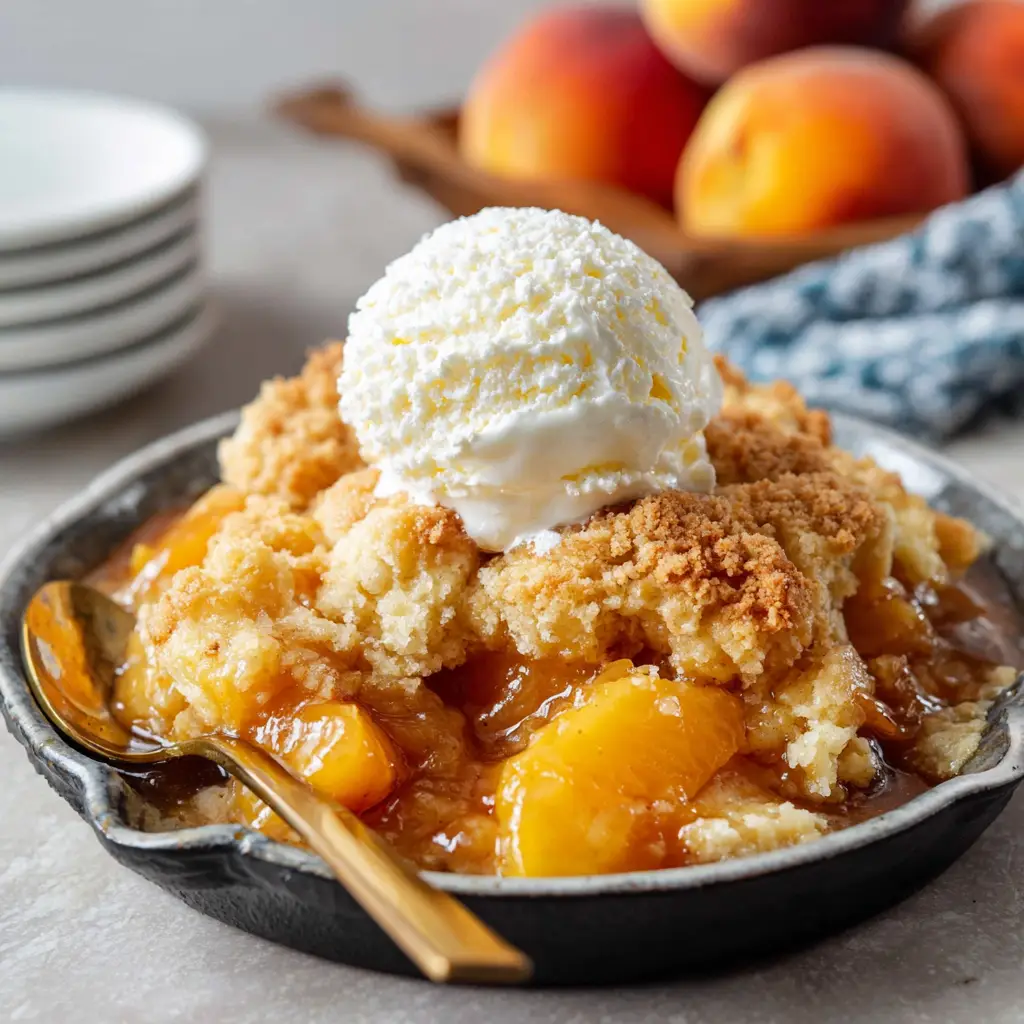 Canned Peach Cobbler Recipe