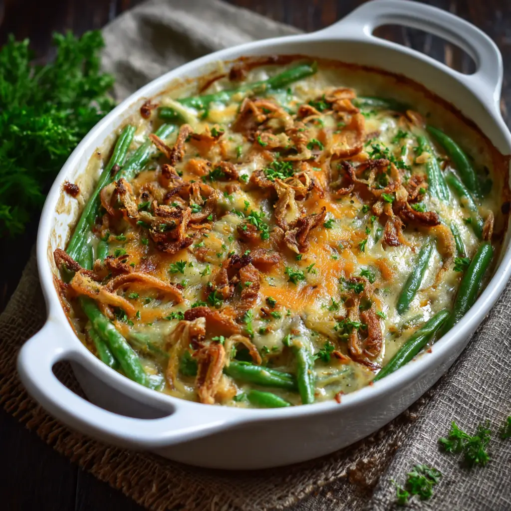Cheesy Green Bean Casserole