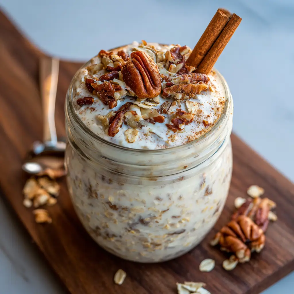 Cinnamon Roll Overnight Oats