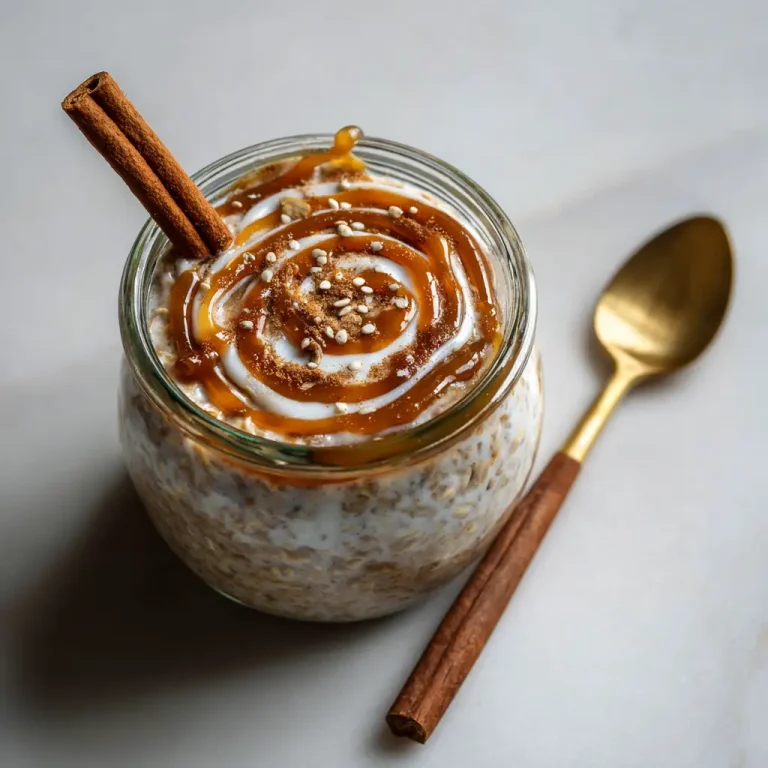 Cinnamon Roll Overnight Oats
