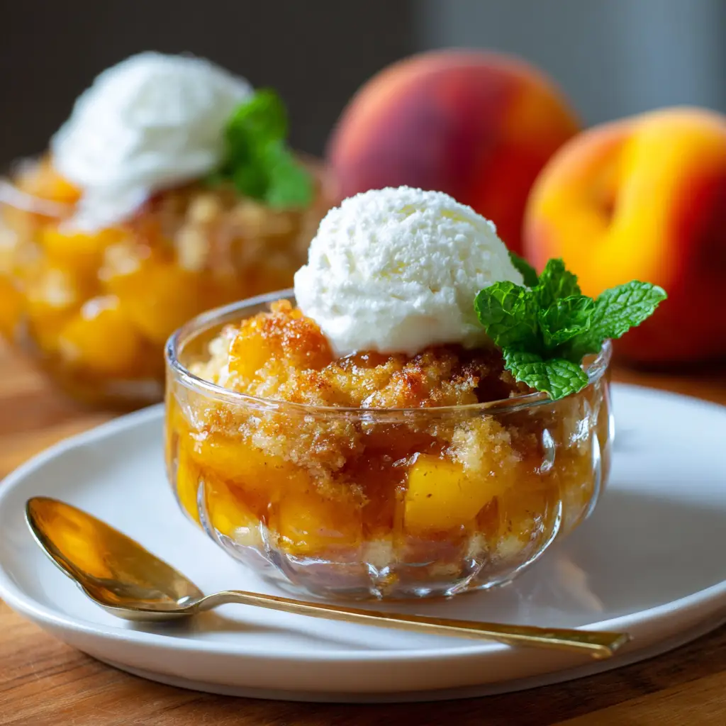 Peach Cobbler Canned Peaches Recipe