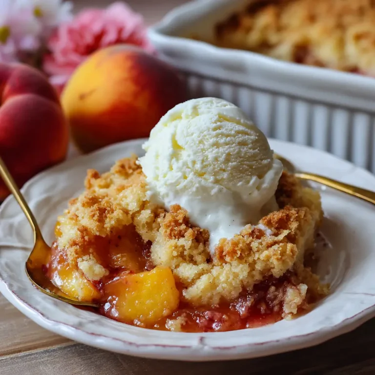 Peach Cobbler Dump Cake