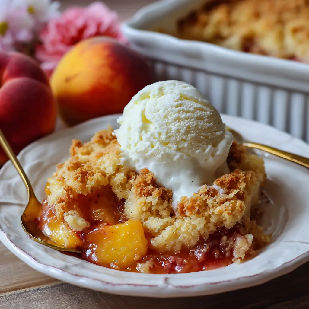 Peach Cobbler Dump Cake