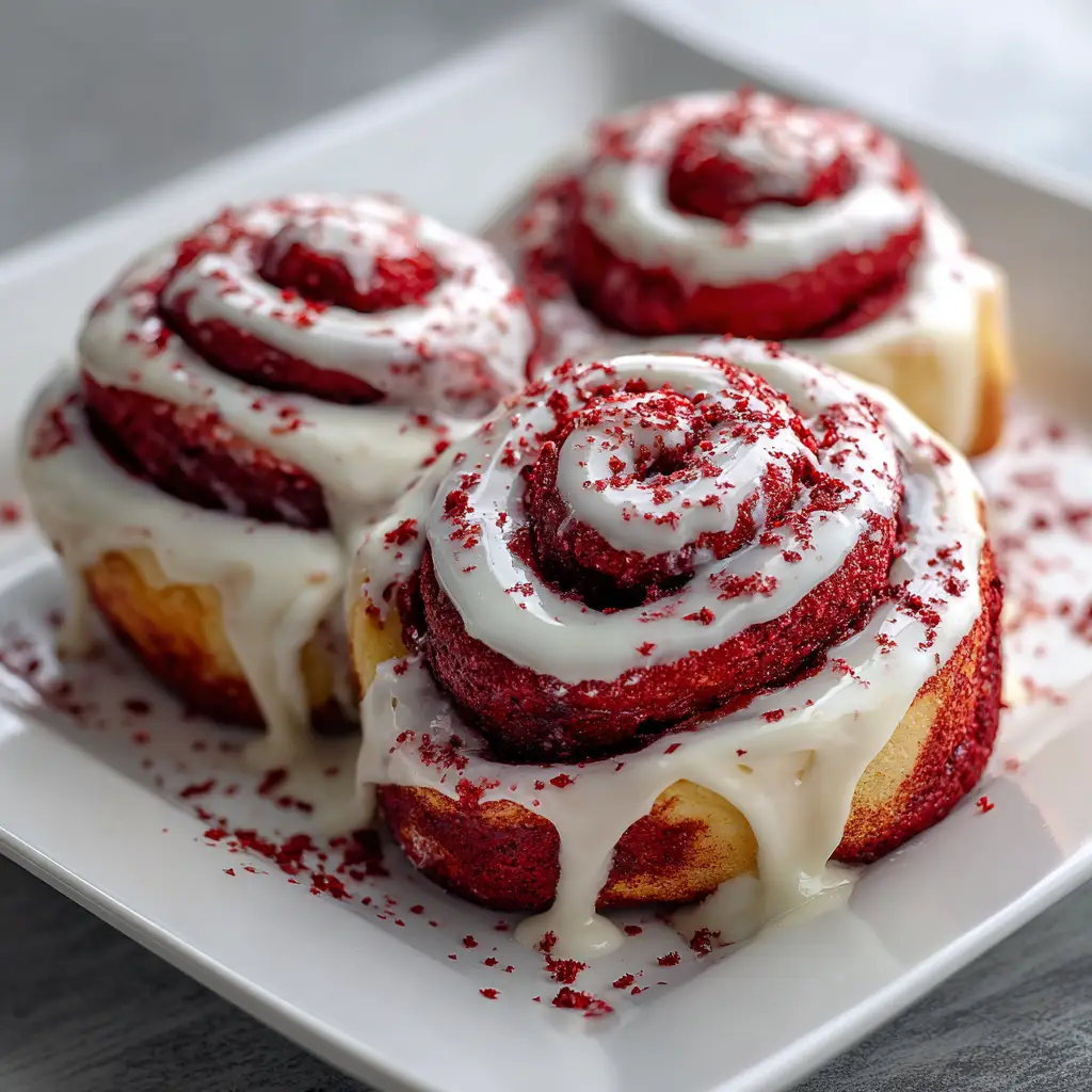 Red Velvet Cinnamon Rolls