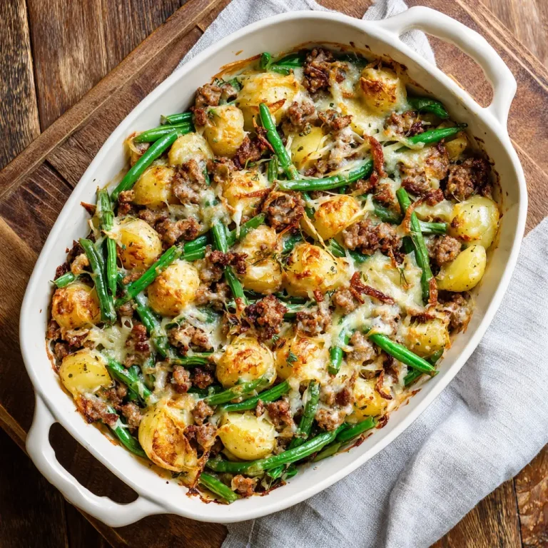Sausage Green Bean Potato Casserole