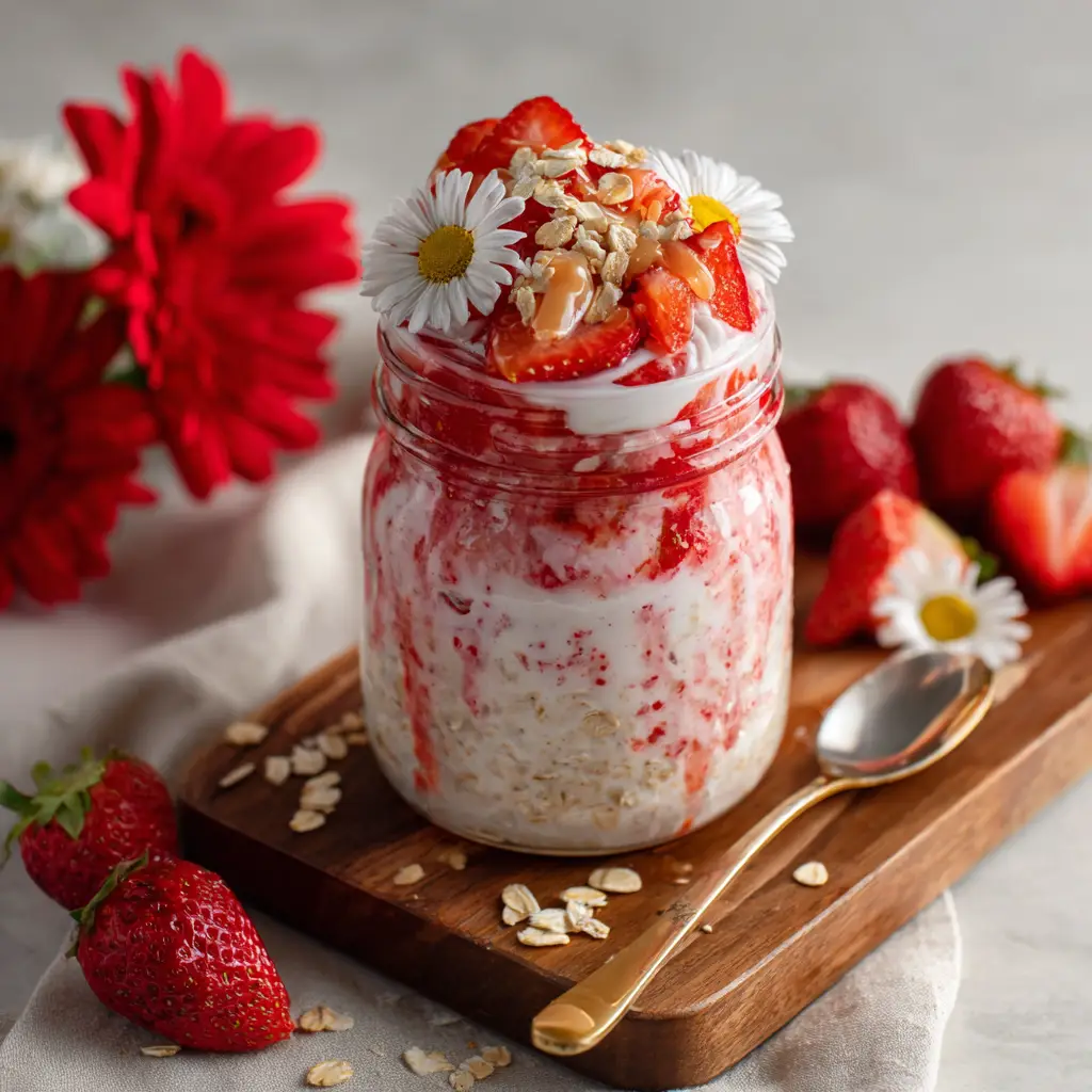 Strawberry Cheesecake Overnight Oats