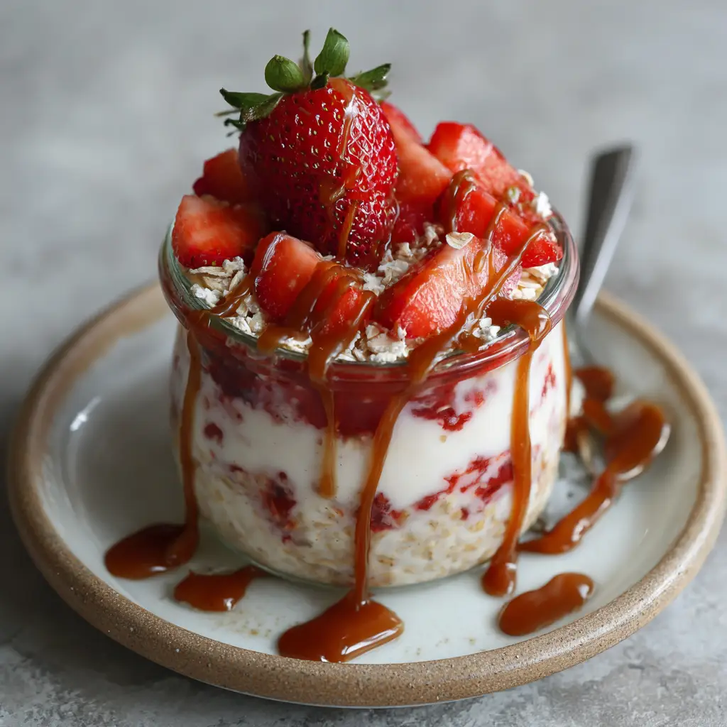 Strawberry Cheesecake Overnight Oats