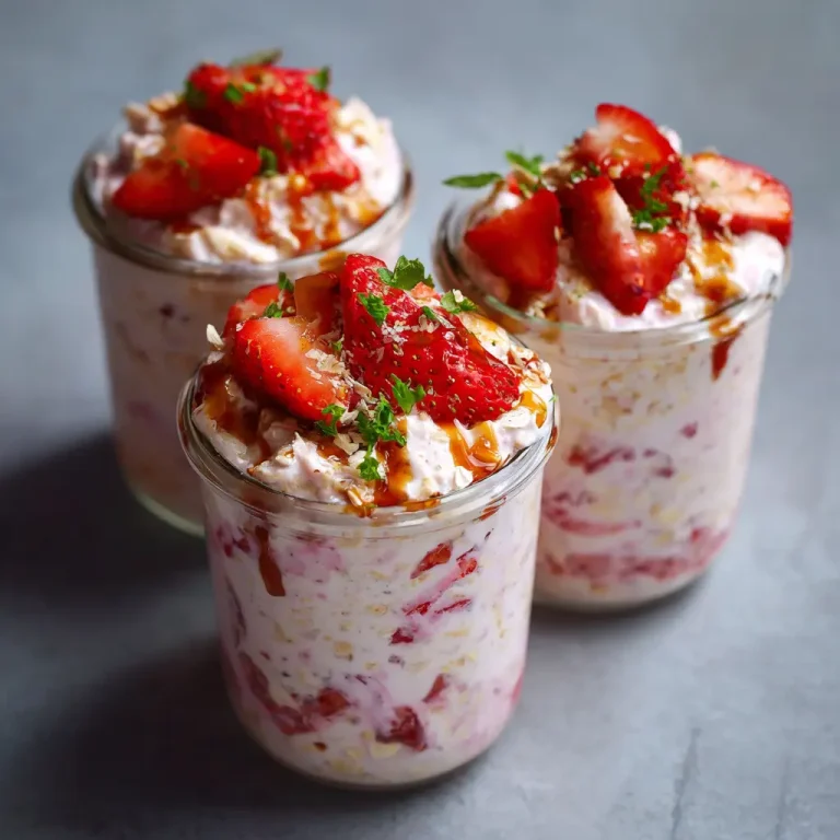 Strawberry Cheesecake Overnight Oats