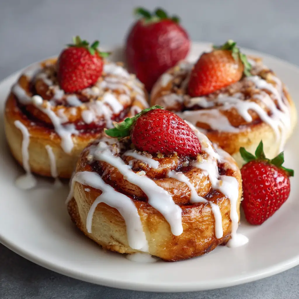 Strawberry Cinnamon Rolls