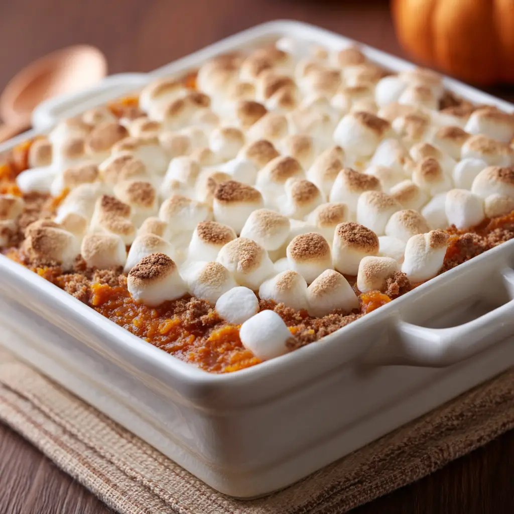 Sweet Potato Casserole with Marshmallows