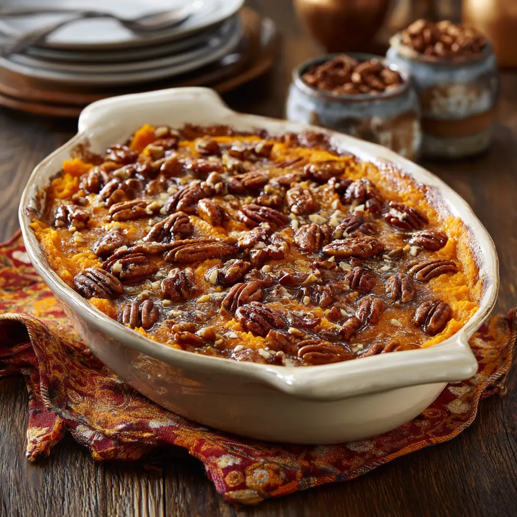 Sweet Potato Casserole with Pecans