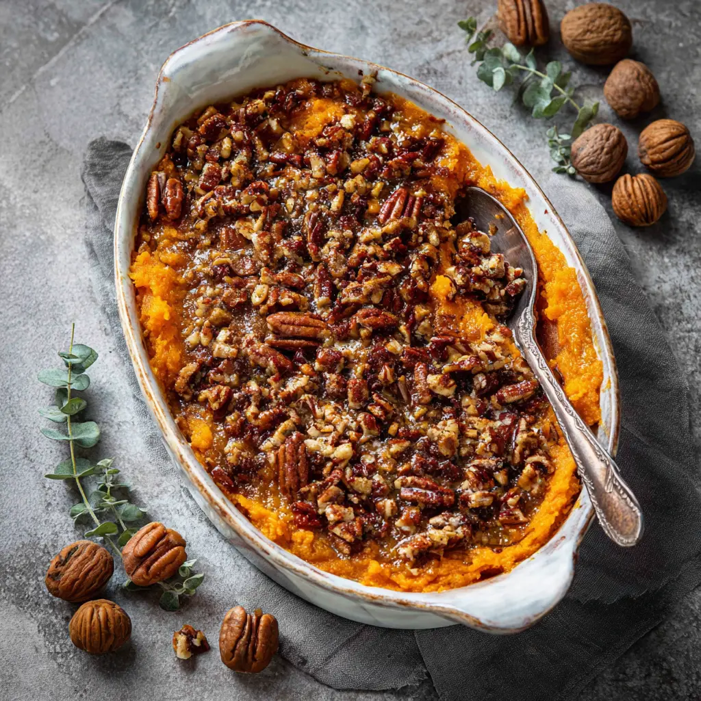 Sweet Potato Casserole with Pecans