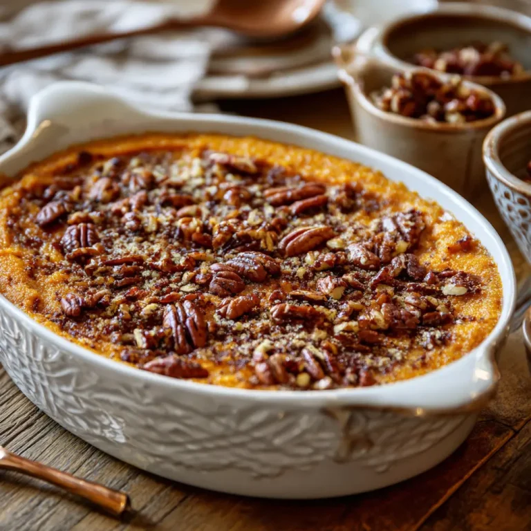 Sweet Potato Casserole with Pecans