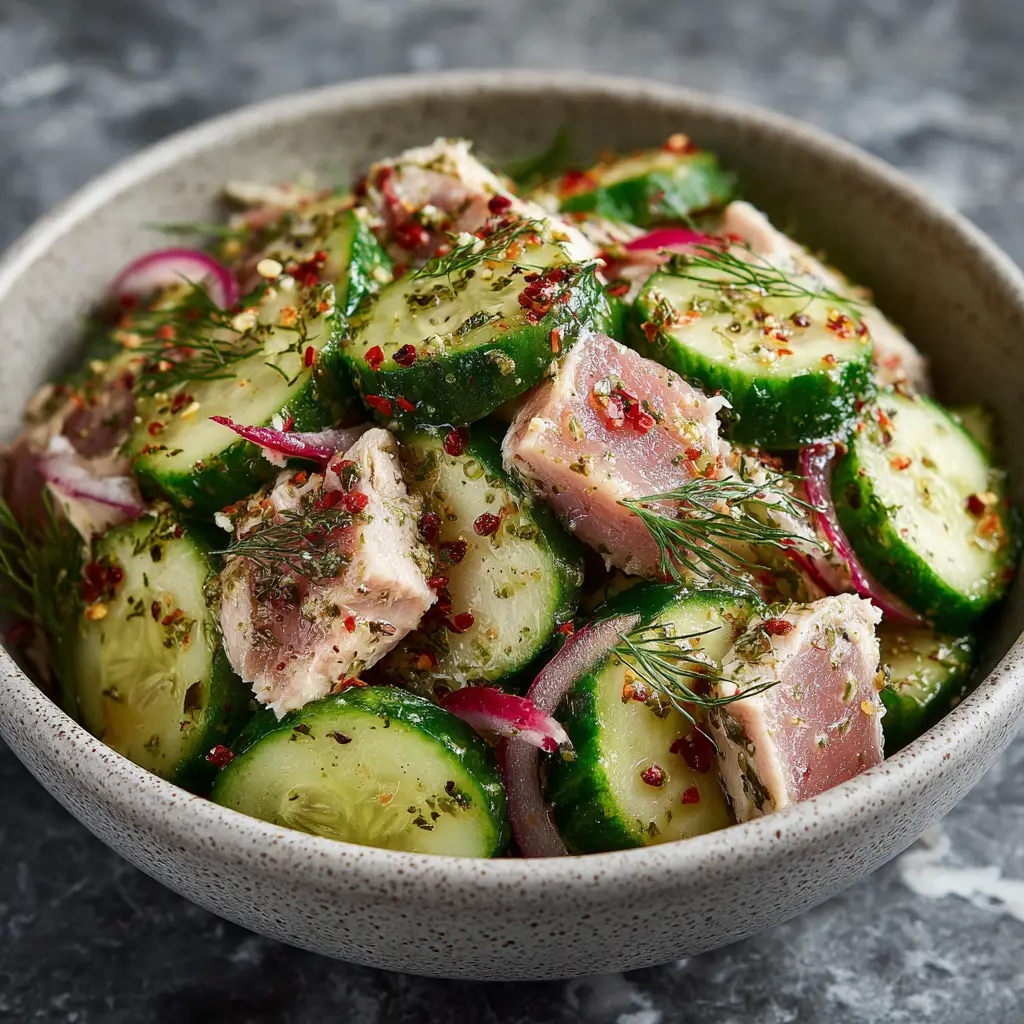 Tuna Cucumber Salad