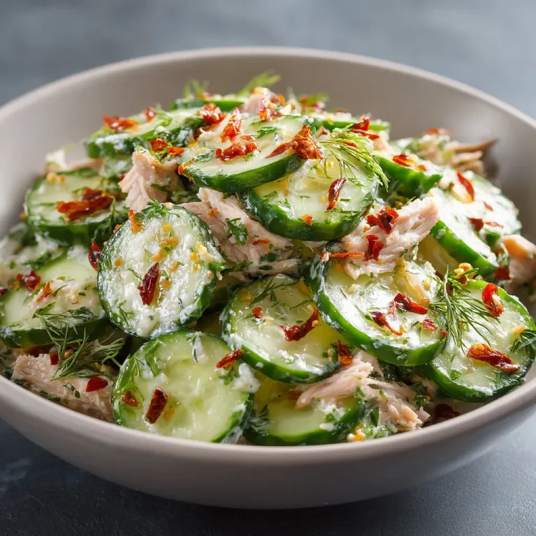 Tuna Cucumber Salad