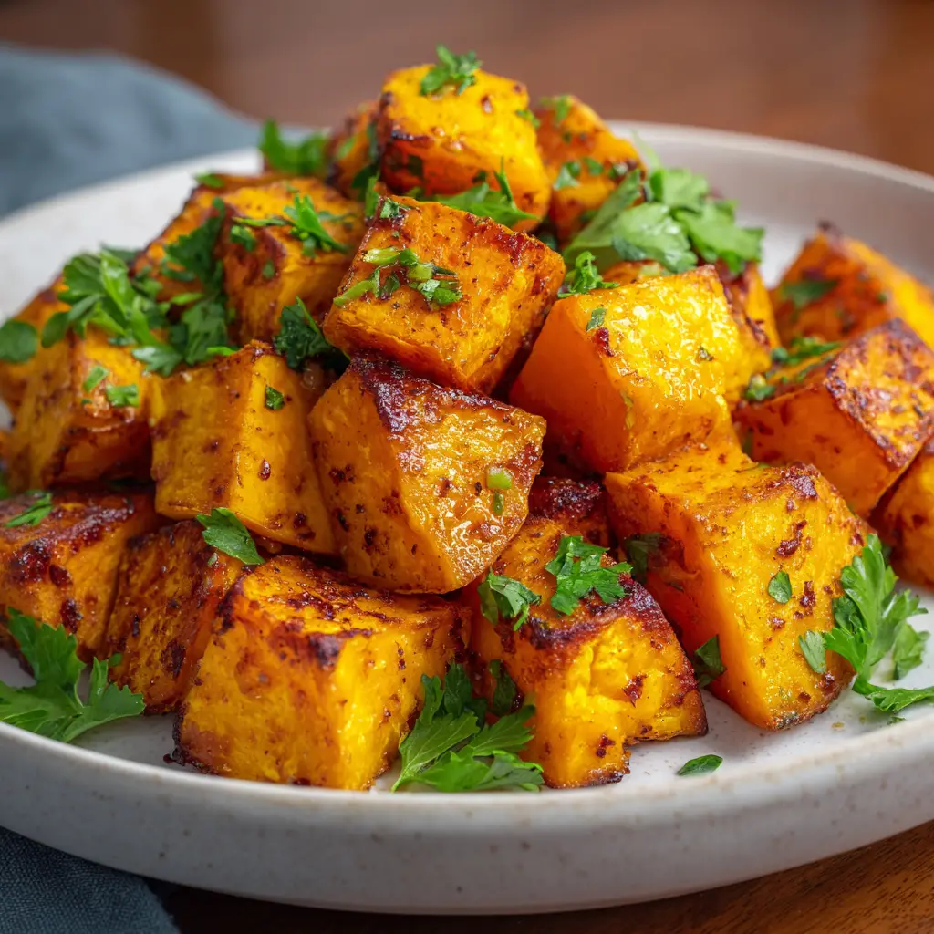 Air Fryer Roasted Sweet Potatoes