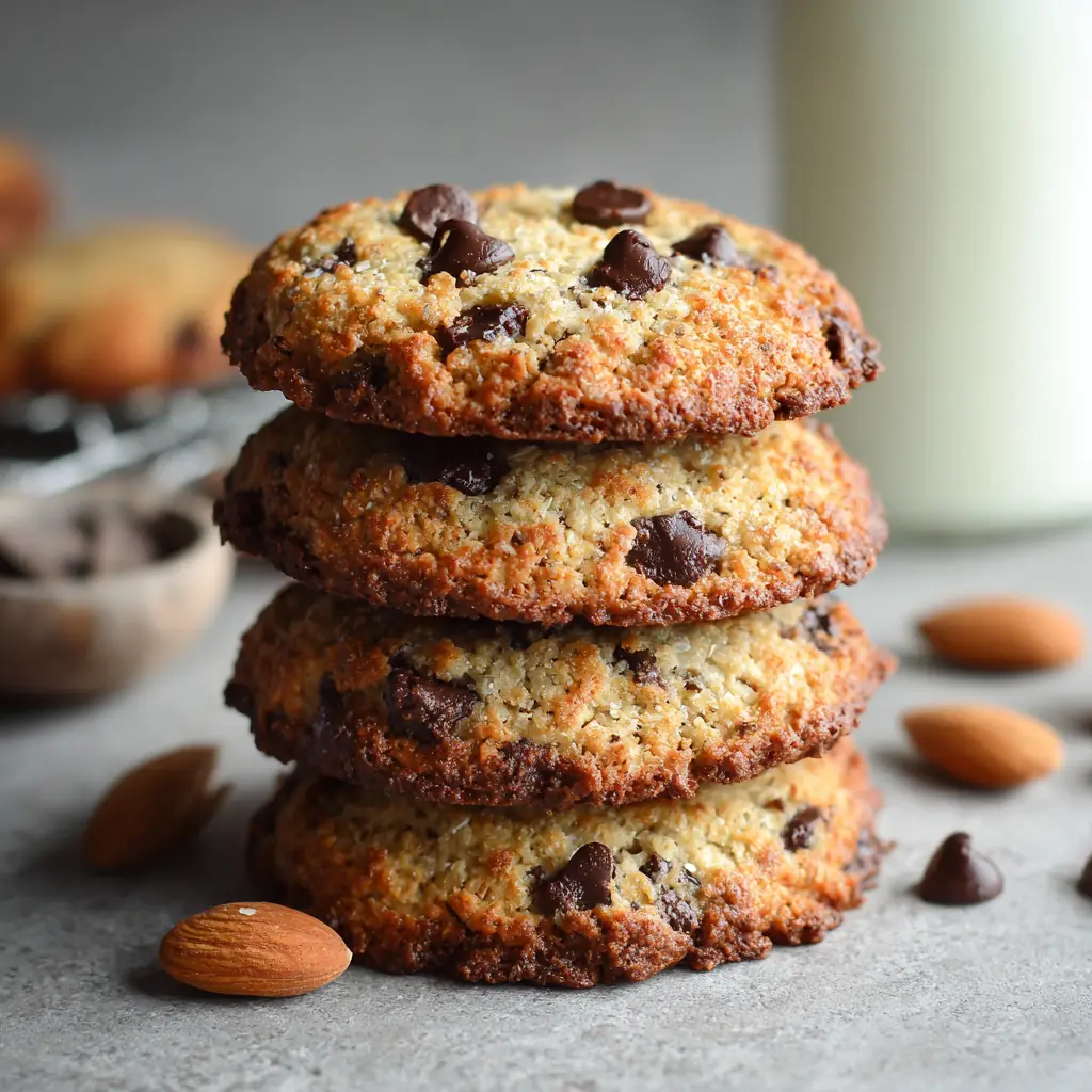 Almond Flour Chocolate Chip Cookies