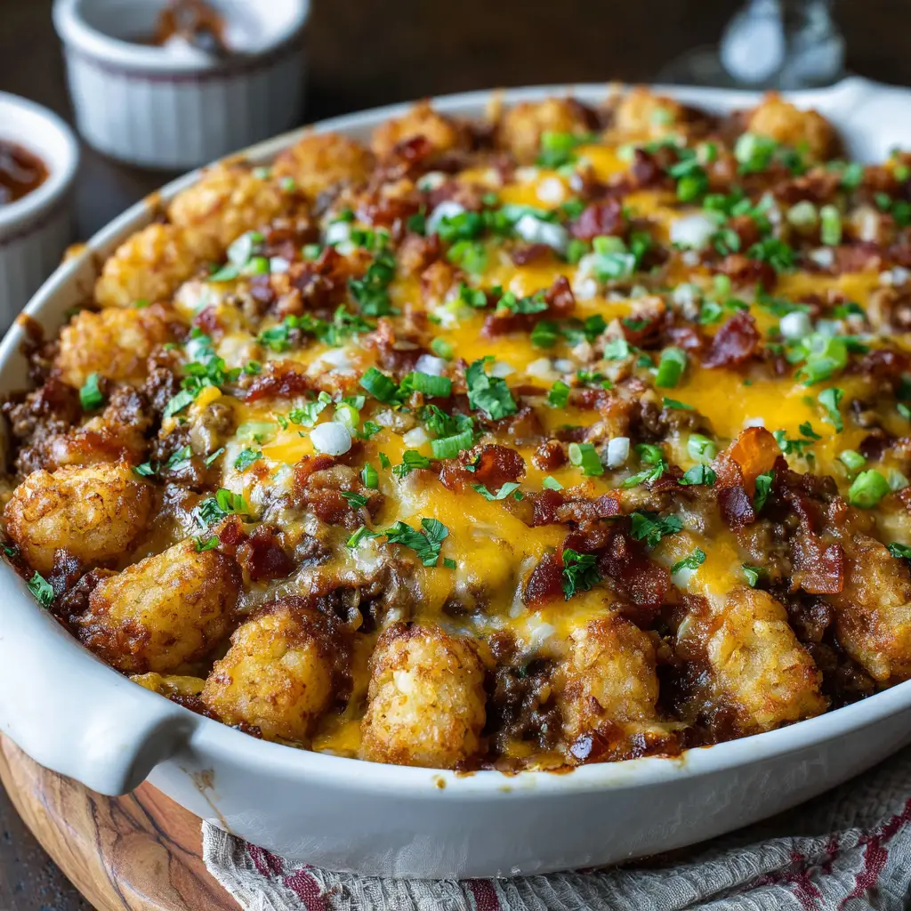 Bacon Cheeseburger Tater Tot Casserole