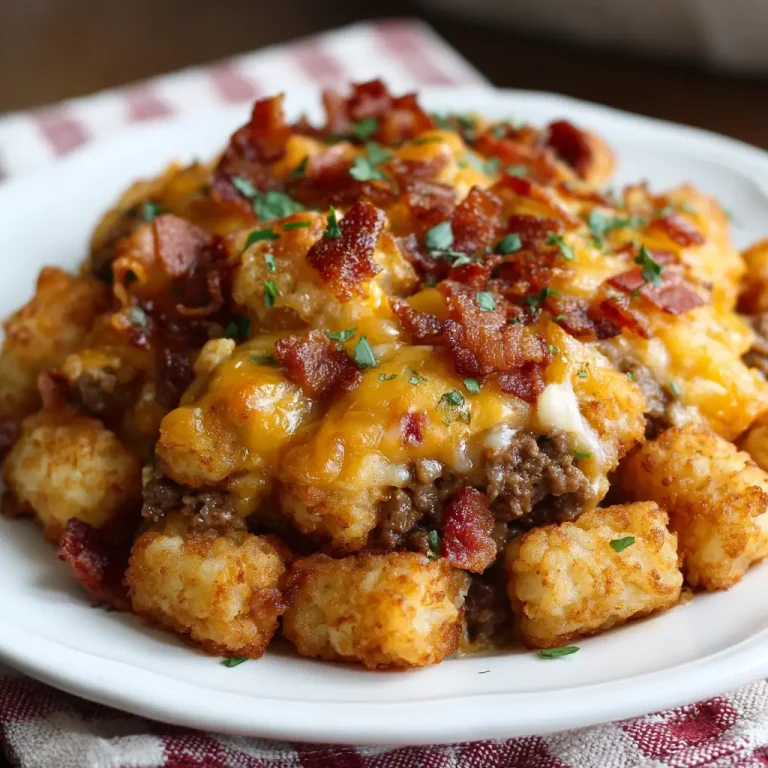 Bacon Cheeseburger Tater Tot Casserole
