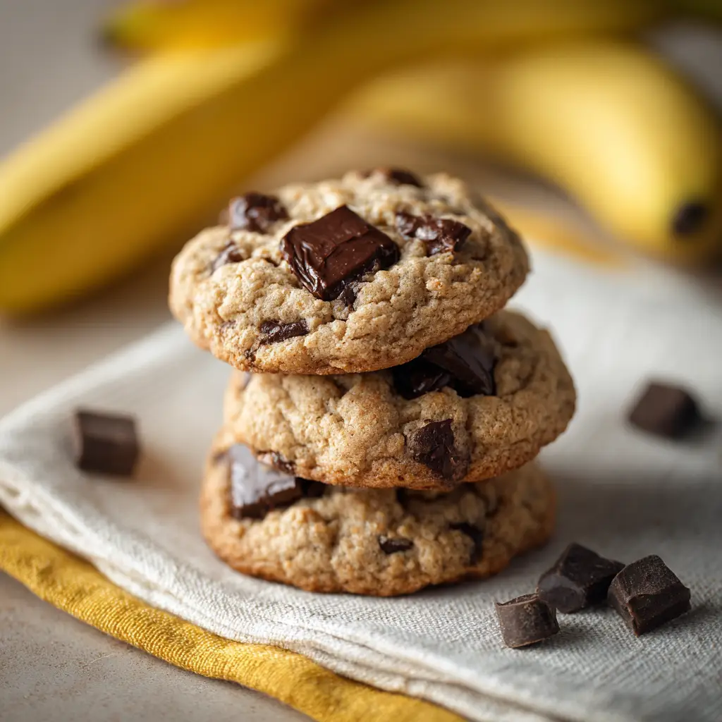 Banana Chocolate Chip Cookies