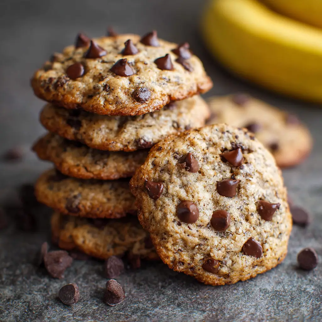 Banana Chocolate Chip Cookies