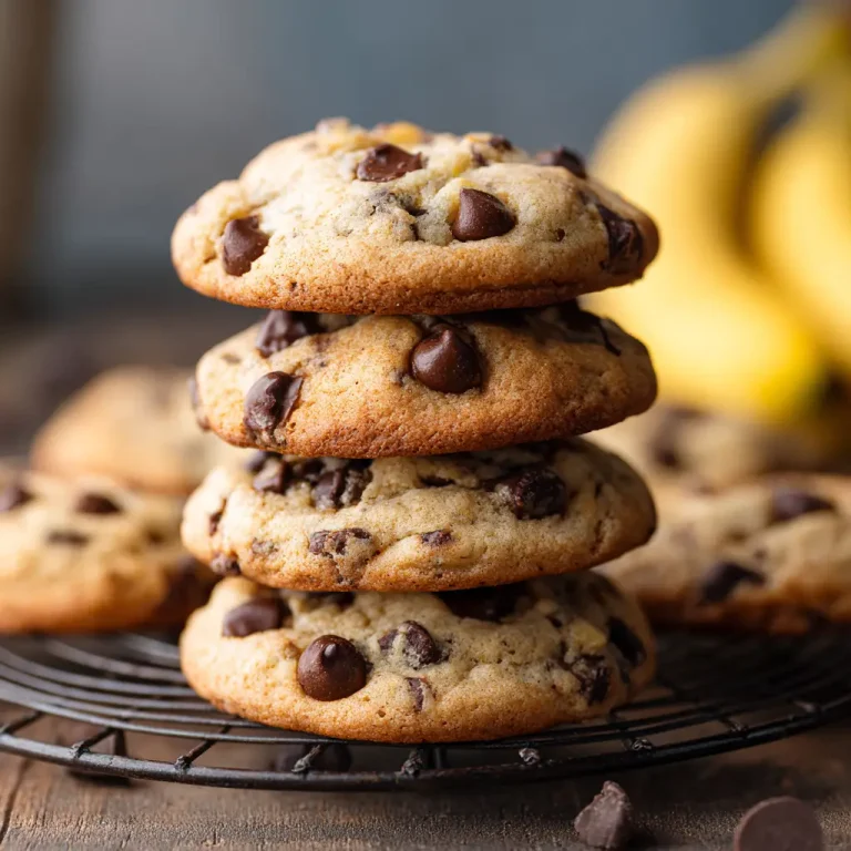 Banana Chocolate Chip Cookies