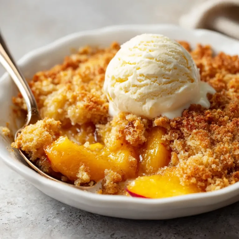 Bisquick Peach Cobbler