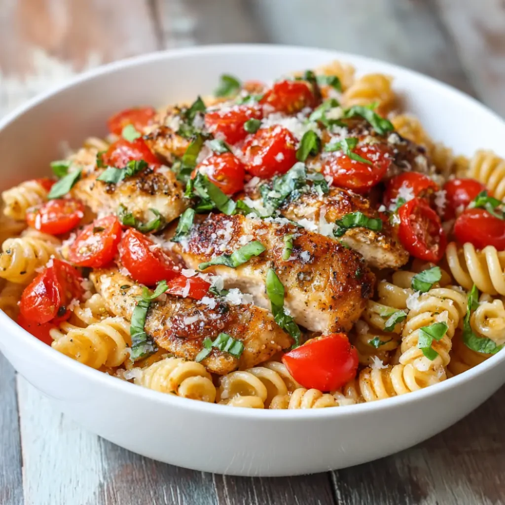 Bruschetta Chicken Pasta Recipe