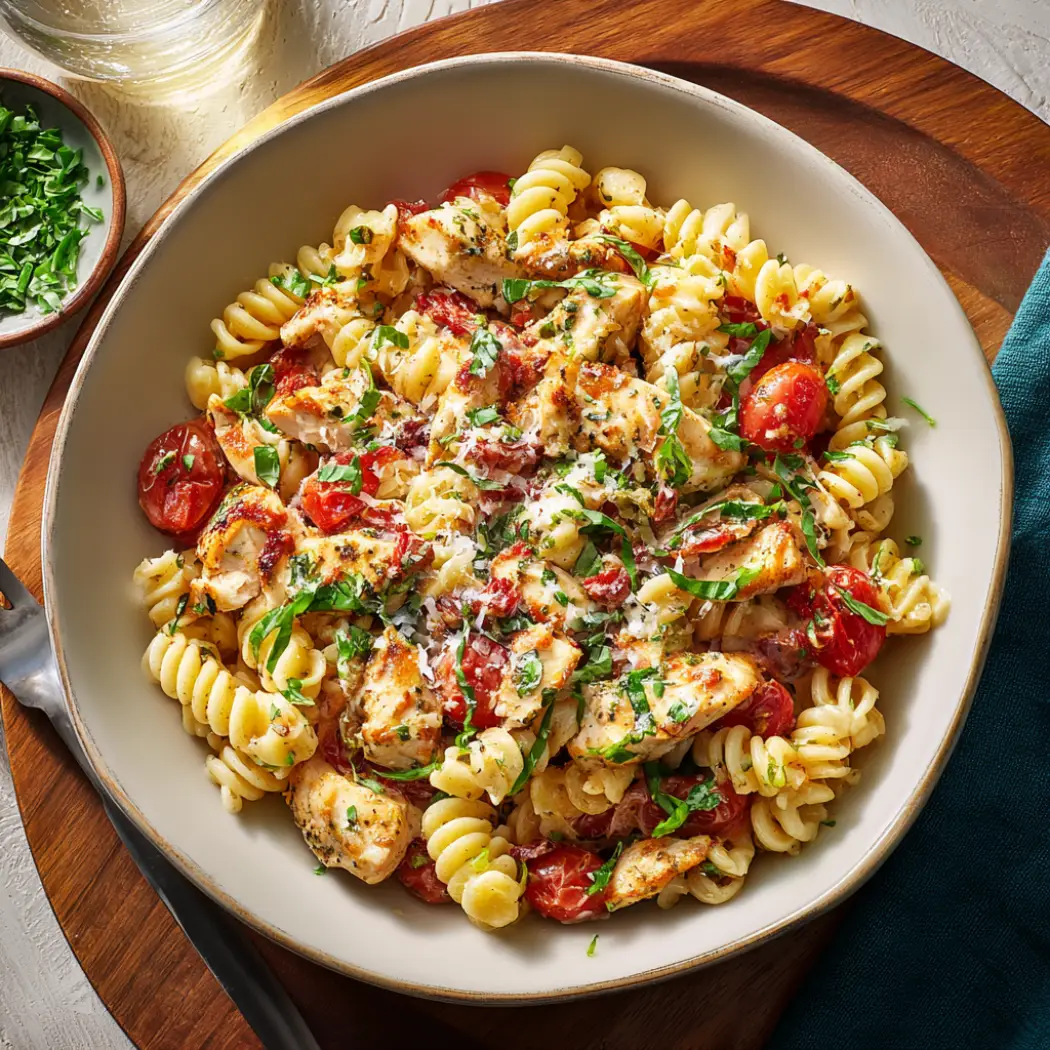 Bruschetta Chicken Pasta Recipe