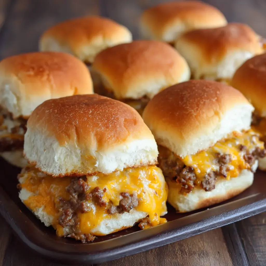 Cheeseburger Sliders Oven Baked