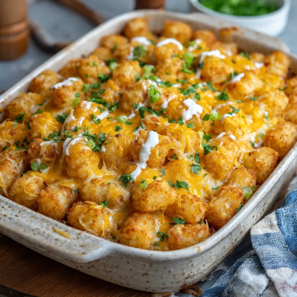 Cheesy Tater Tot Casserole