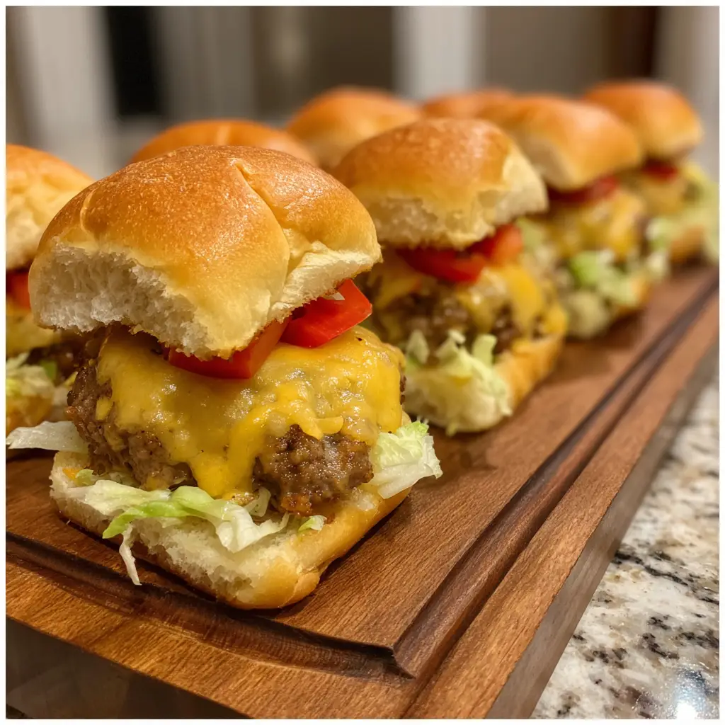 Chopped Cheeseburger Sliders