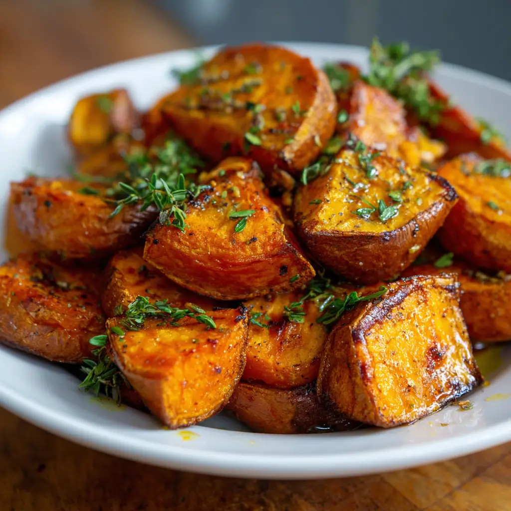 Easy Roasted Sweet Potatoes