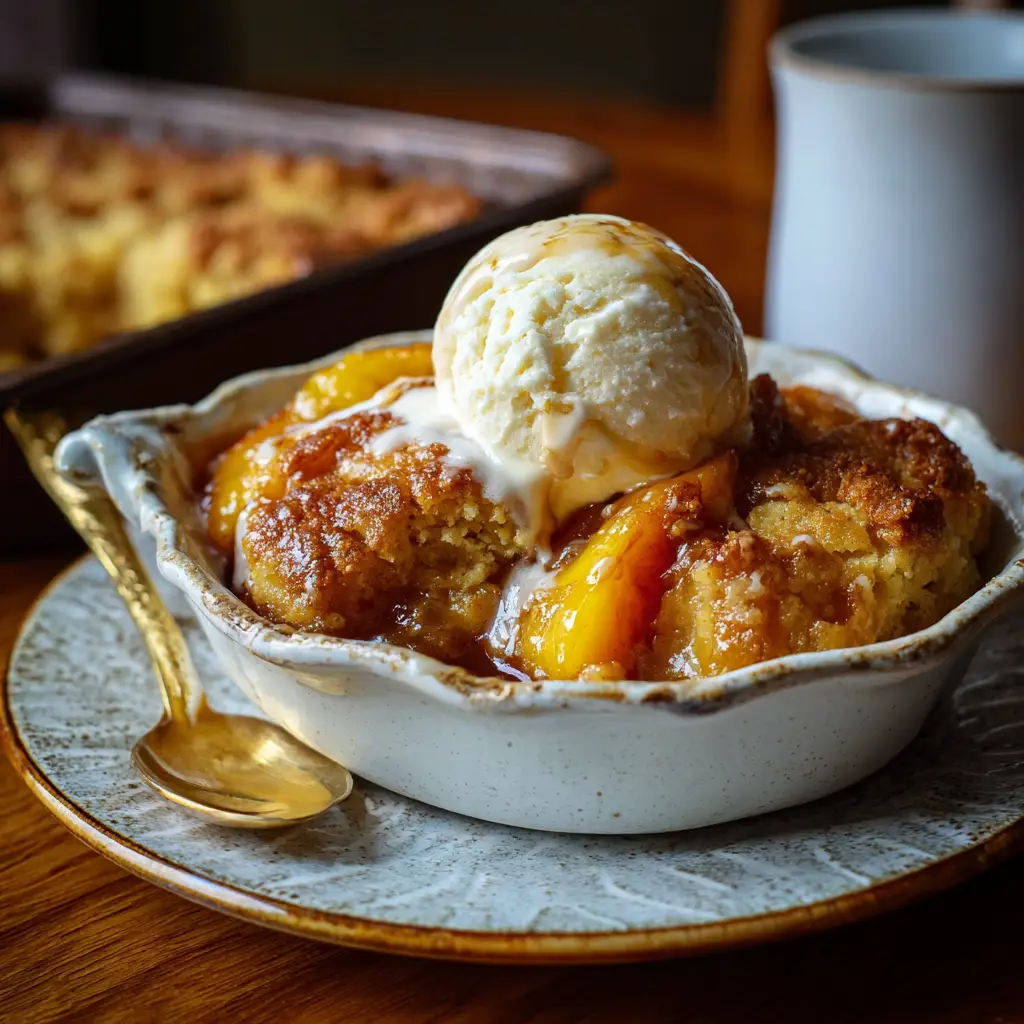 Gluten Free Peach Cobbler