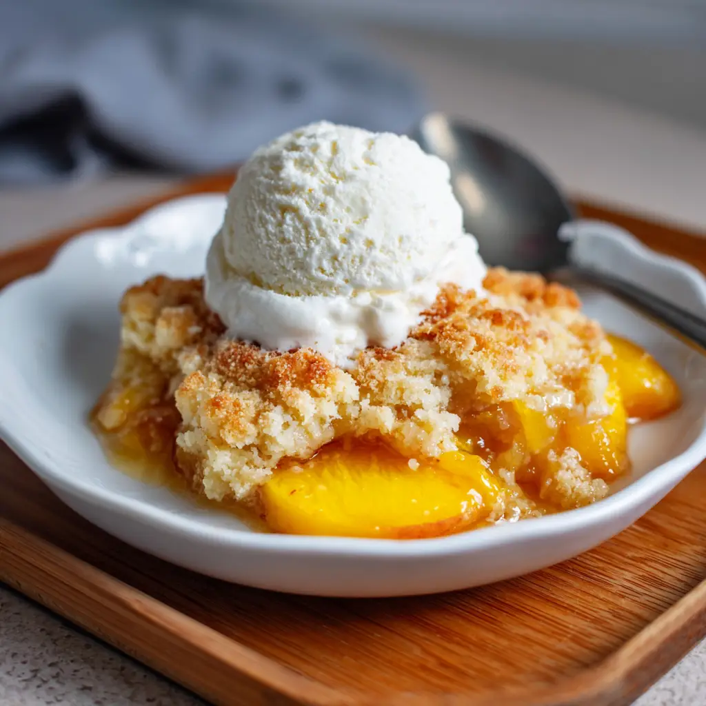 Gluten Free Peach Cobbler