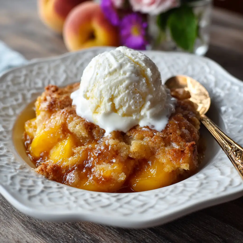 Gluten Free Peach Cobbler