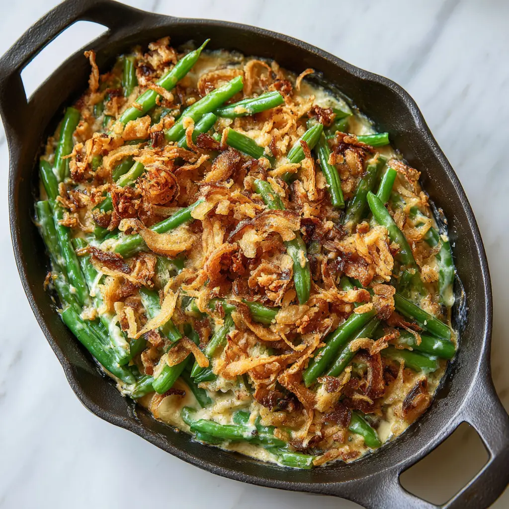 Green Bean Casserole with Fresh Beans