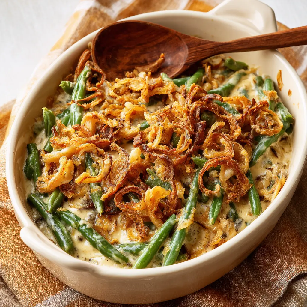 Green Bean Casserole with Fresh Beans