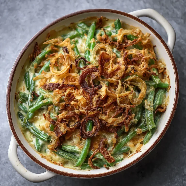 Green Bean Casserole with Fresh Beans