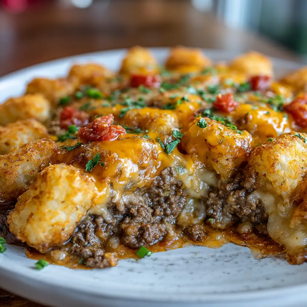 Ground Beef Tater Tot Casserole