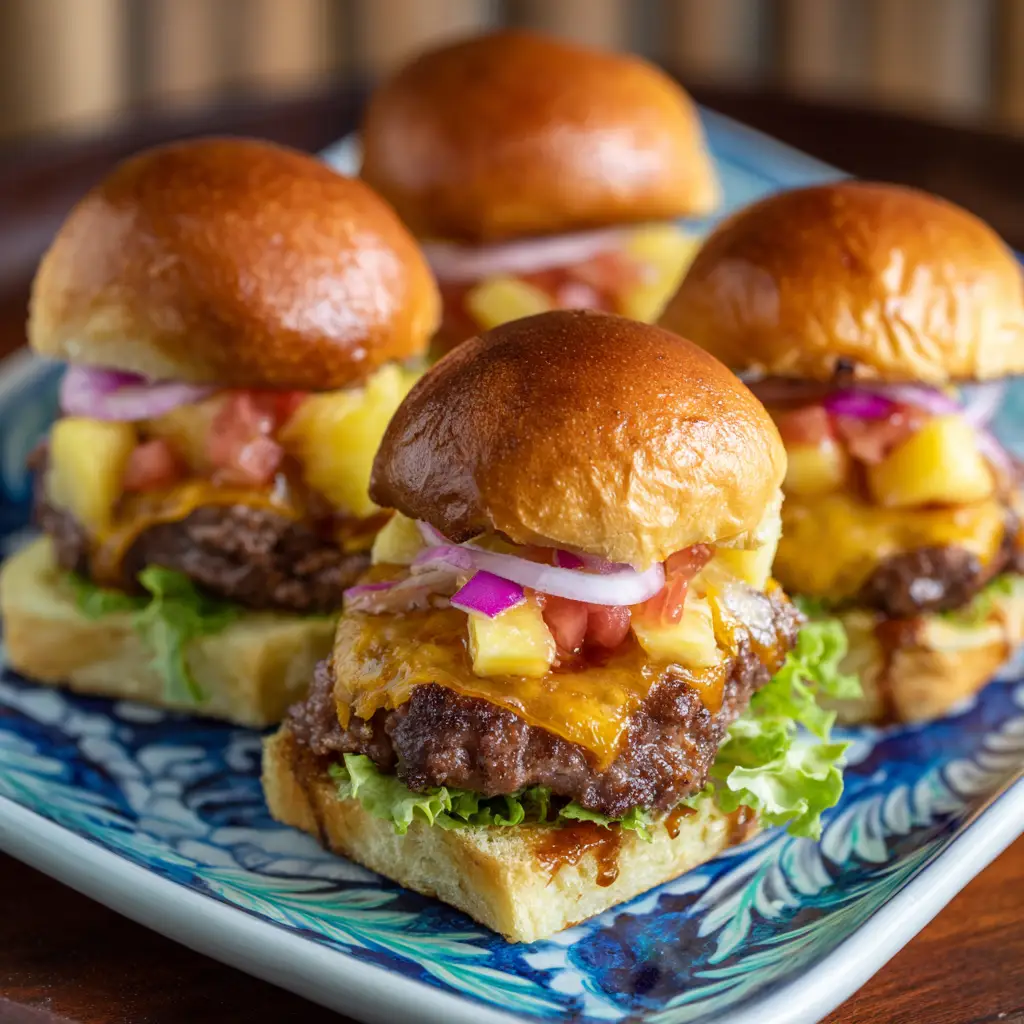 Hawaiian Cheeseburger Sliders
