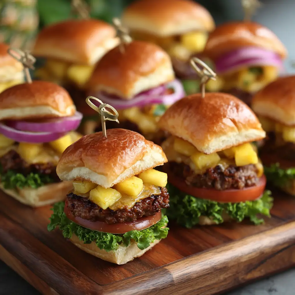 Hawaiian Cheeseburger Sliders