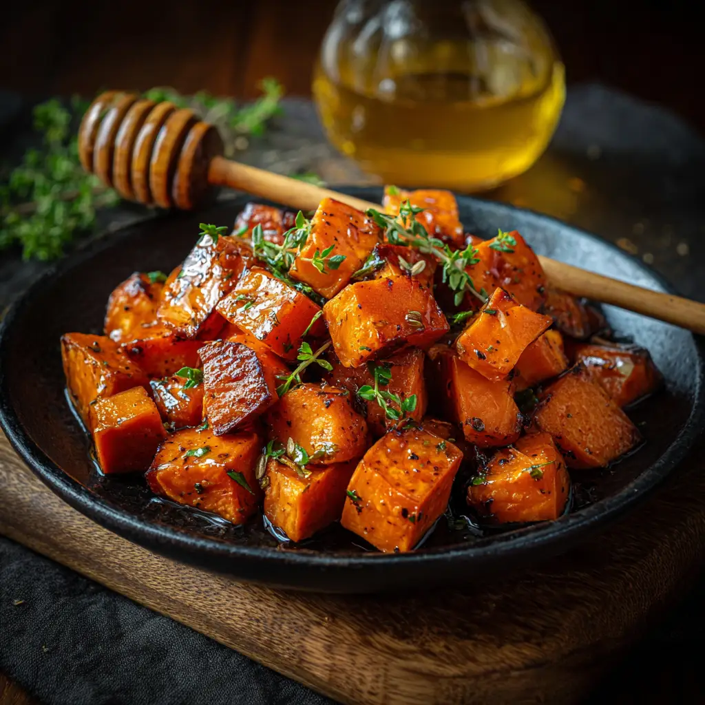 Honey Roasted Sweet Potatoes