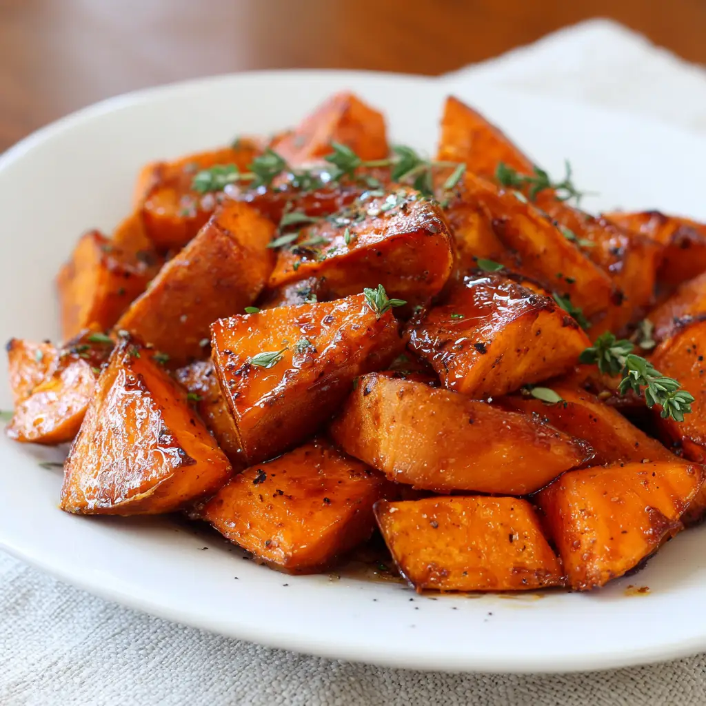 Maple Roasted Sweet Potatoes