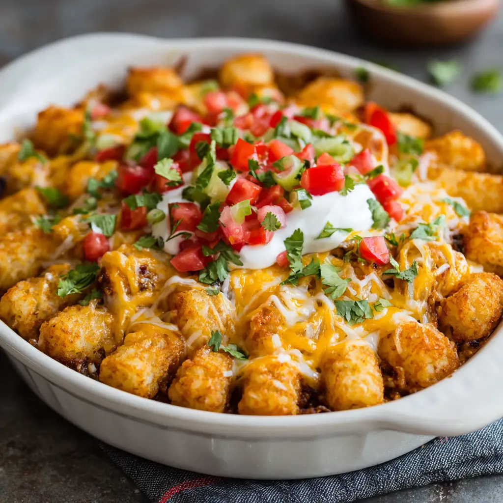 Mexican Tater Tot Casserole