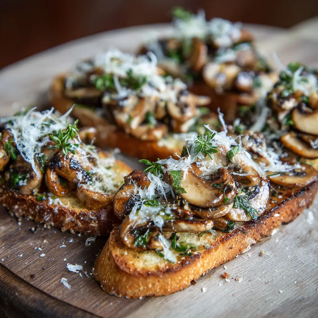 Mushroom Bruschetta Recipe