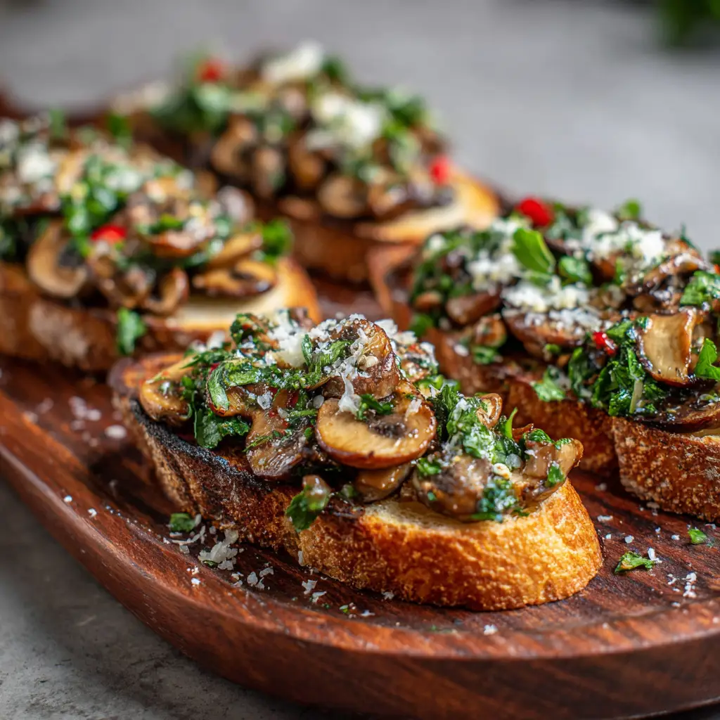 Mushroom Bruschetta Recipe
